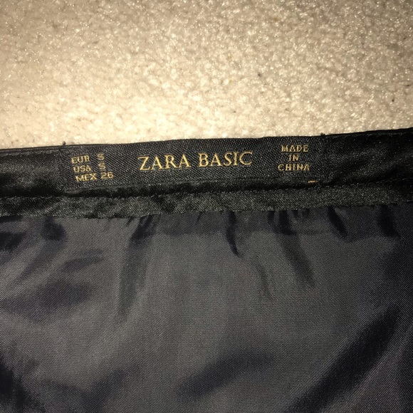 Zara black shimmy tassel fringe skirt - Picture 5 of 6